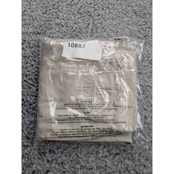 Gap Pants Mens 34X30 Beige Relaxed Distressed Casual Minimal Preppy Work Chore - Picture 10 of 10